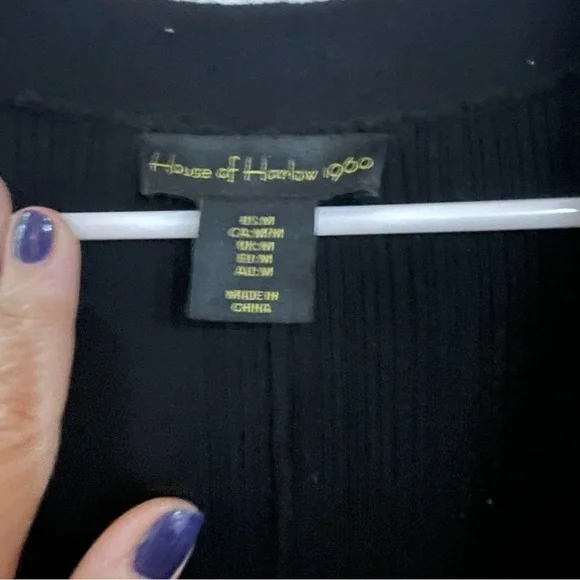 House of Harlow 1960 sweater dress and cardigan black medium - Picture 3 of 10